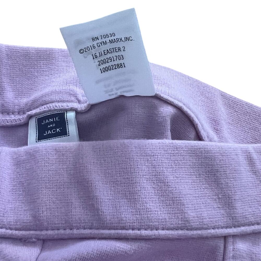 ❤️ 3/$25 Janie and Jack Girls Lavender Pleated Beaded Leggings | 2T - Picture 5 of 5